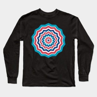 Retro Hippie Radial Long Sleeve T-Shirt